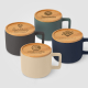 Tasse promotionnelle couvercle bambou - Café Virtuoso 355 ml