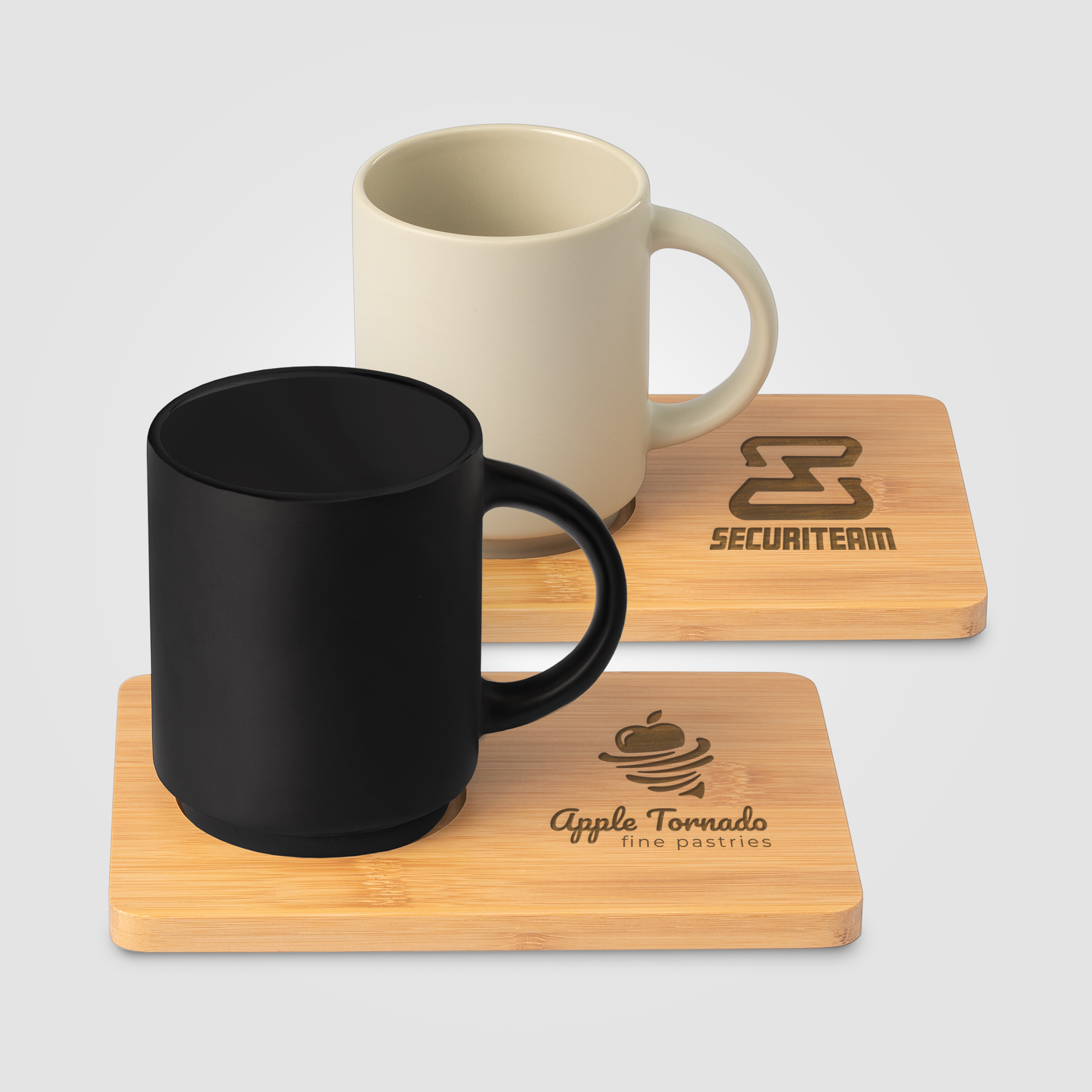 Lot De 2 Tasses Expresso Double Paroi 65 Ml - Verre Borosilicate Gravure Laser Personnalisée - Coffret Cadeau
