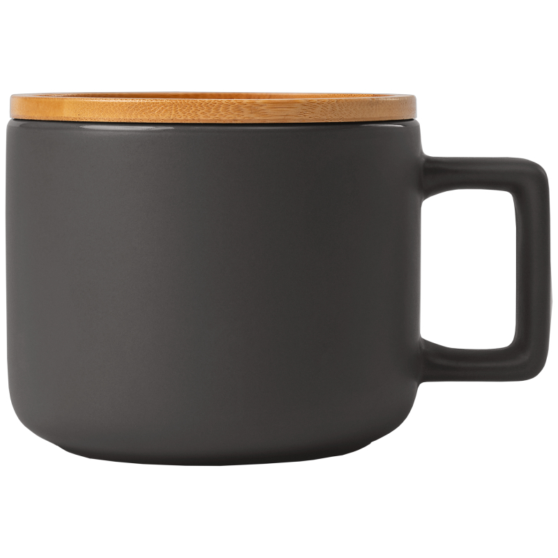 Lot De 4 Couvercles En Bambou Pour Tasses - Avec Trou Pour Cuillère | Décoration Rangement Café, Thé, épices