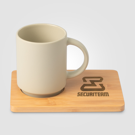 Tasse personnalisable avec plateau - Café Duo 325 ml