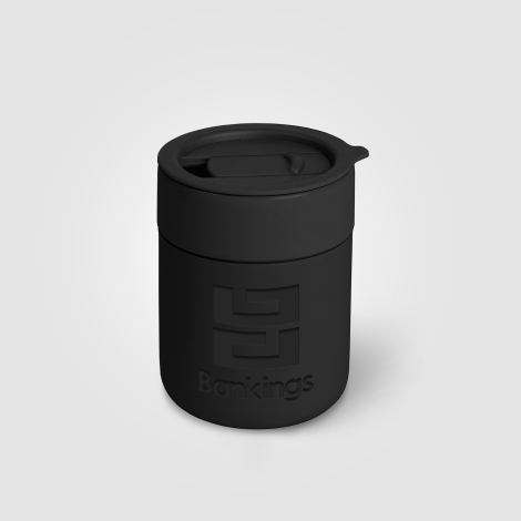 Mug avec couvercle en céramique personnalisable - Obsidian 295 ml