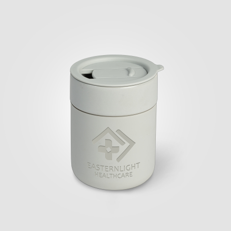 Mug avec couvercle en céramique personnalisable - Obsidian 295 ml