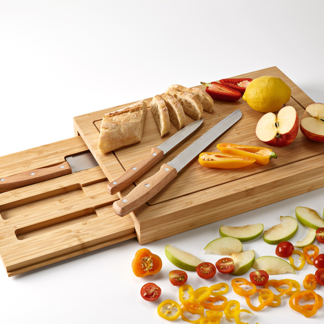 Planche à découper avec couteaux personnalisables - Brancusi Board