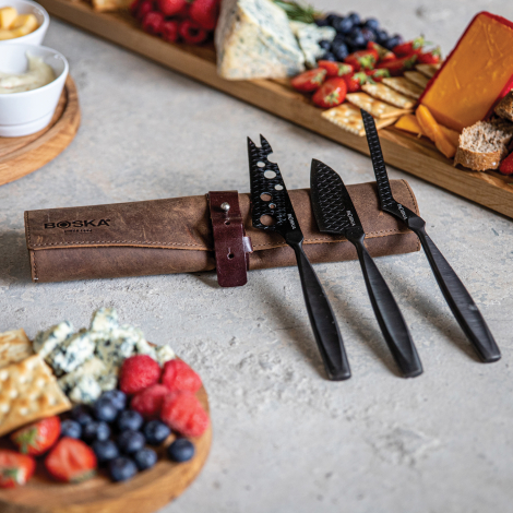 Set publicitaire de couteaux à fromage Monaco+ BOSKA