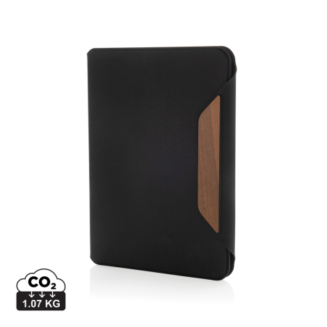 Conférencier personnalisable A5 noyer et rPET AWARE™ Teri