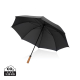 Parapluie 30" personnalisé poignée acacia et rPET Aware™ Tony