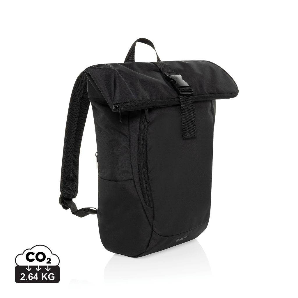 Sac à dos promotionnel écran 15,6" rPET Swiss Peak Leonard Noir