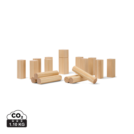 Mini jeu de lancer en bois à personnaliser Kubb VINGA