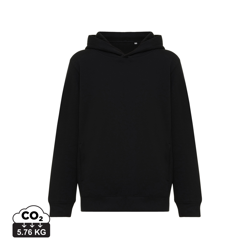 Sweat Enfant personnalisé coton bio 280g Iqoniq Yengo Kids Noir