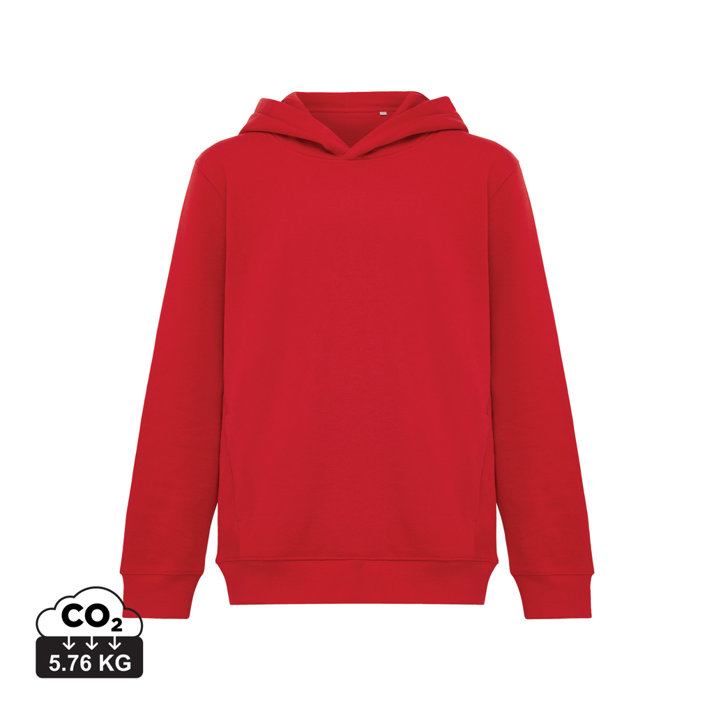 Sweat Enfant personnalisé coton bio 280g Iqoniq Yengo Kids Rouge