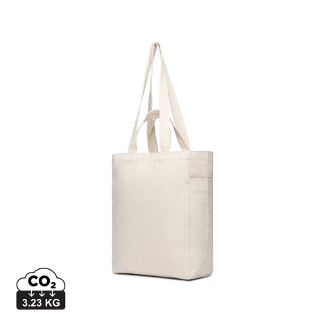 Tote bag personnalisable zippé toile recyclée 400g Hilo VINGA