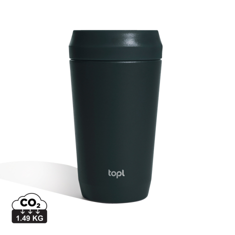Mug publicitaire 350ml avec couvercle 360° recyclé Topl