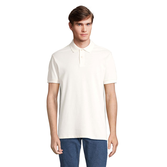 Polo Homme à personnaliser coton PACIFIC Ecru