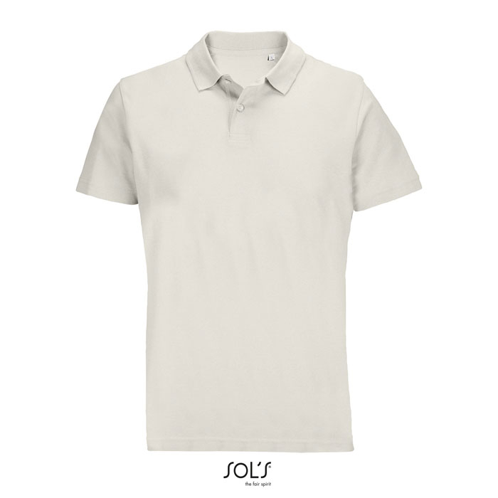 Polo unisexe personnalisé coton PULSE Ecru