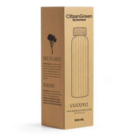 Bouteille en verre personnalisable 550ml - Purflow