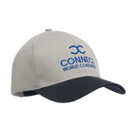 Casquette baseball 6 pans coton sergé 100 % personnalisable