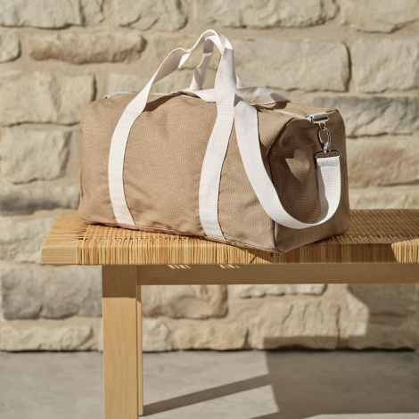 Sac de sport promotionnel en coton recyclé 450g Seoul
