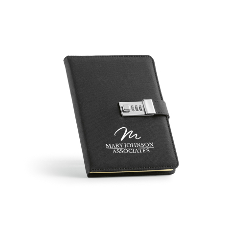 Notebook avec cadenas à personnaliser A5 rPET Melville