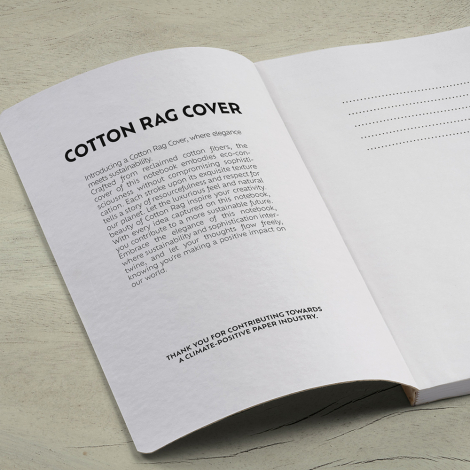 Carnet promotionnel A5 couverture coton Verne