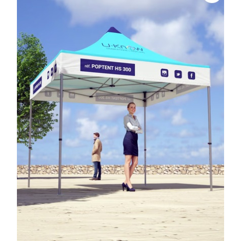 Barnum publicitaire personnalisable acier - 3x3m
