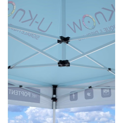 Tente évènementiel personnalisable aluminium - 2x2m