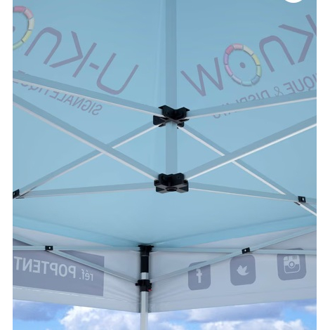 Tente aluminium personnalisable - 4.5x3m