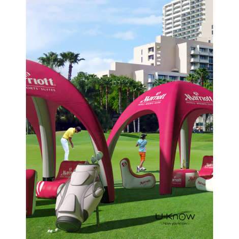 Tente gonflable personnalisable - 5x5m
