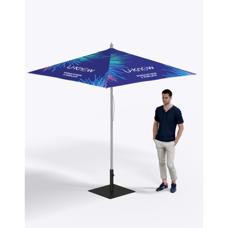 Parasol personnalisable professionnel - 2x2m