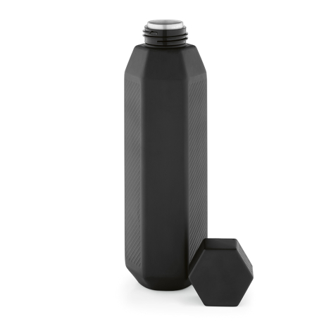 Bouteille hexagonale publicitaire 530 ml inox recyclé Hexagul
