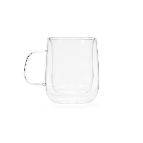 Mug en verre double paroi personnalisable 440ml Elbe 450
