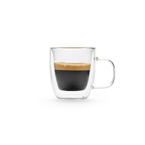 Tasse à café en verre double paroi à personnaliser 65 ml Elbe 75