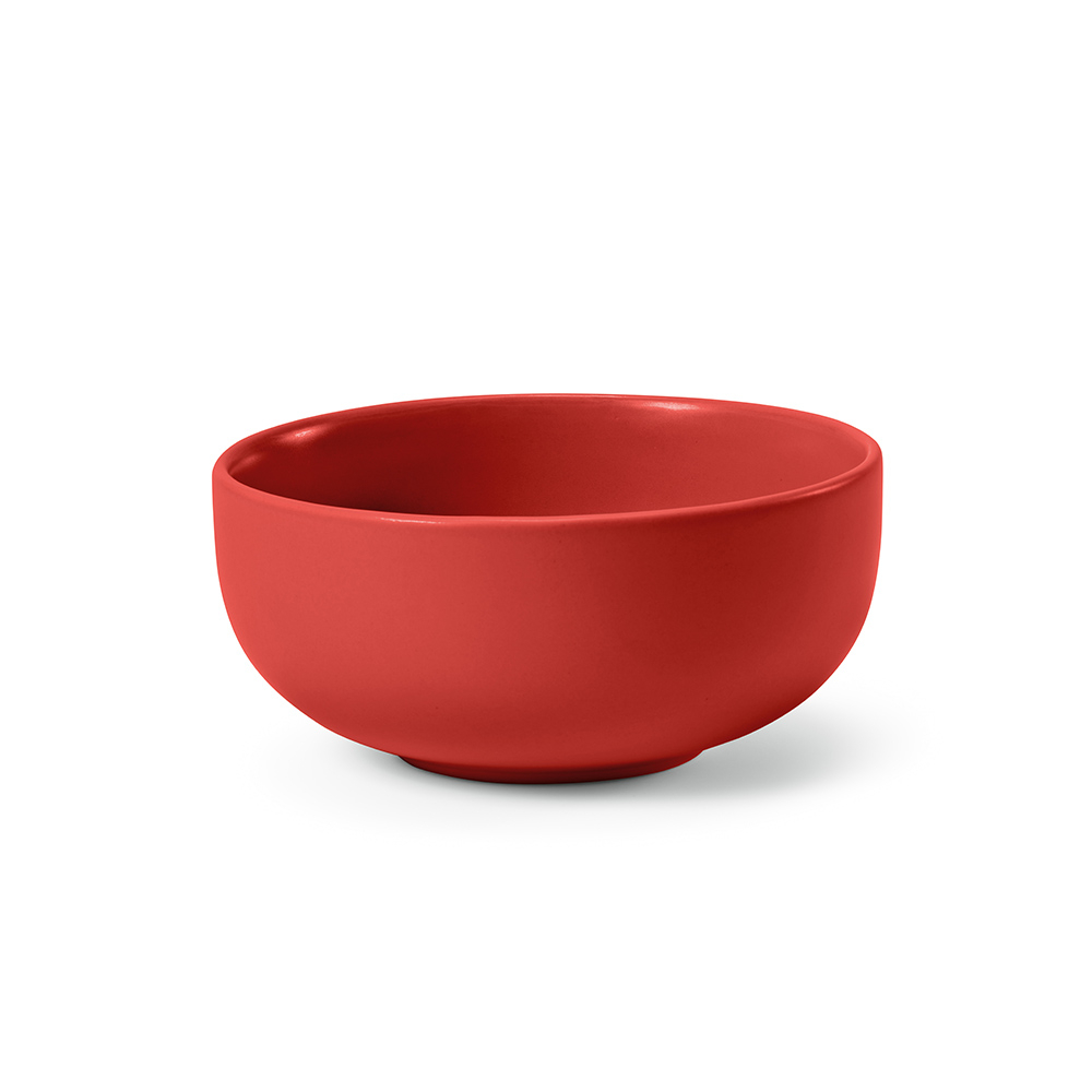 Bol en céramique promotionnel 500ml Okeeffe Rouge