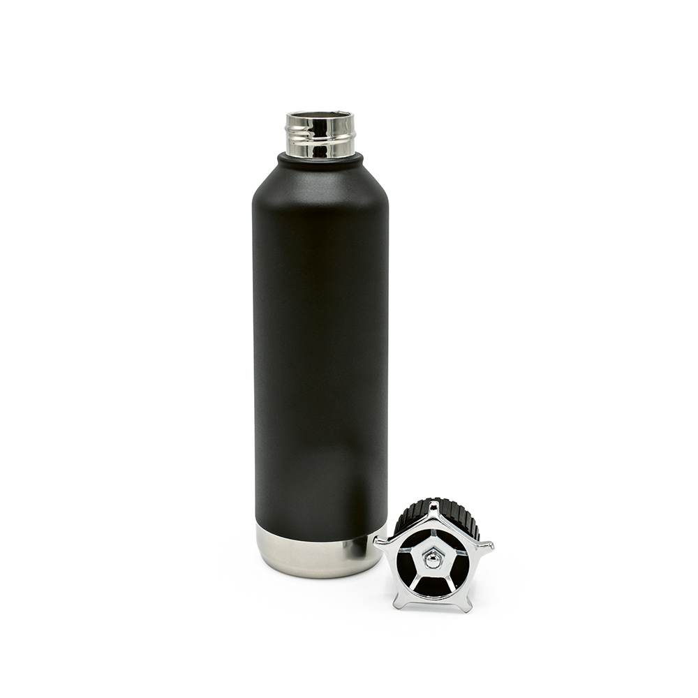 Bouteille double paroi recyclée 750ml à personnaliser Spiglo Noir