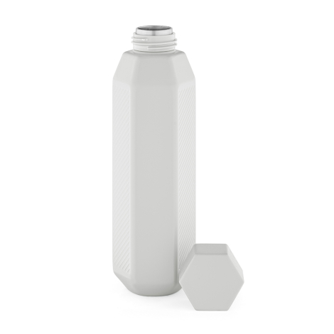 Bouteille hexagonale publicitaire 530 ml inox recyclé Hexagul