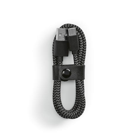 Câble publicitaire de charge rPET 1 m Leibniz