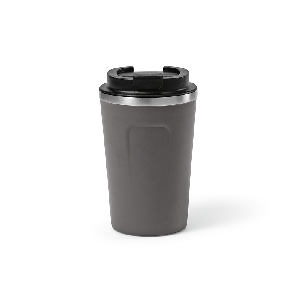 Gobelet de voyage promotionnel double paroi 490ml Limpopo Gris