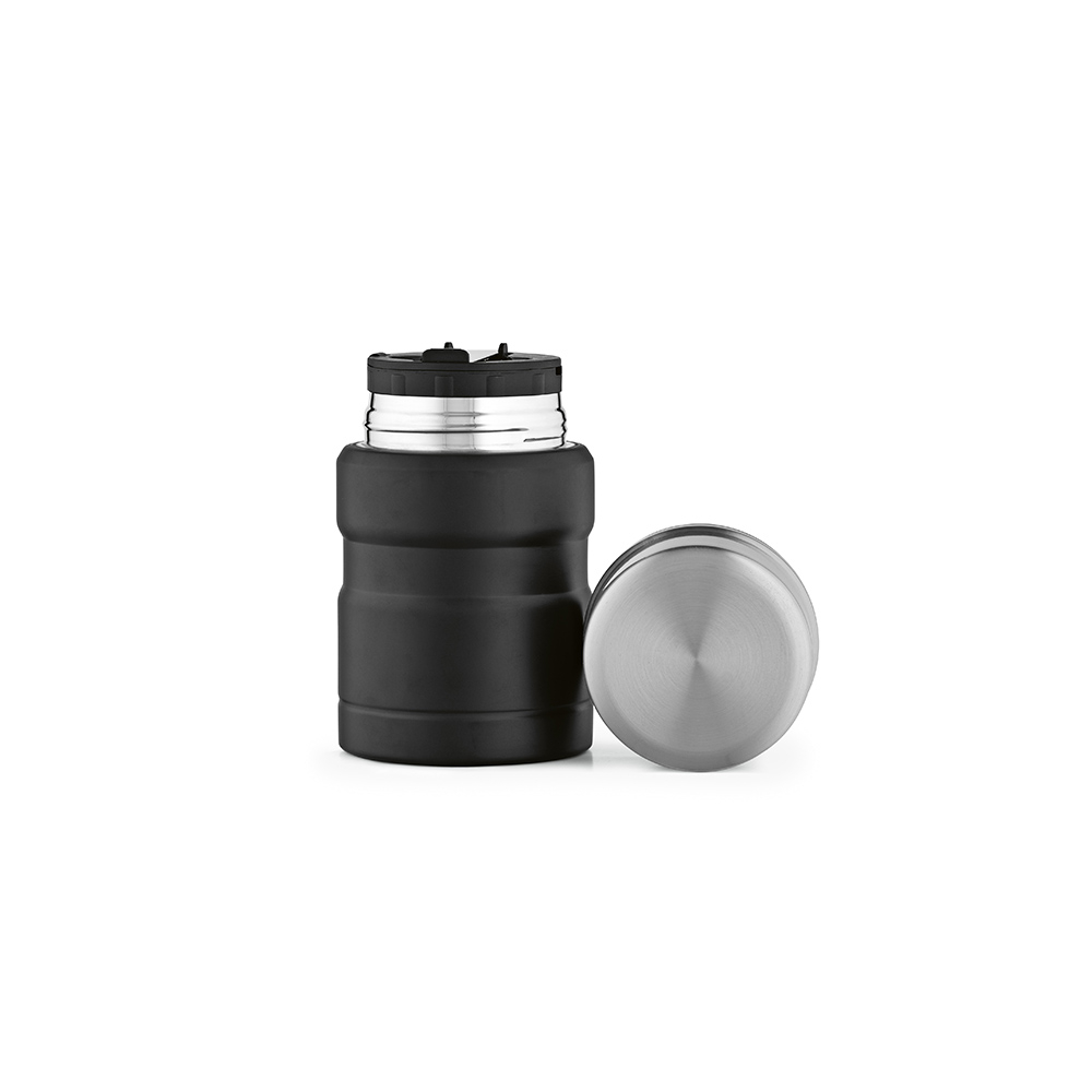 Boîte à lunch promotionnelle inox recyclé 570ml Dali Noir