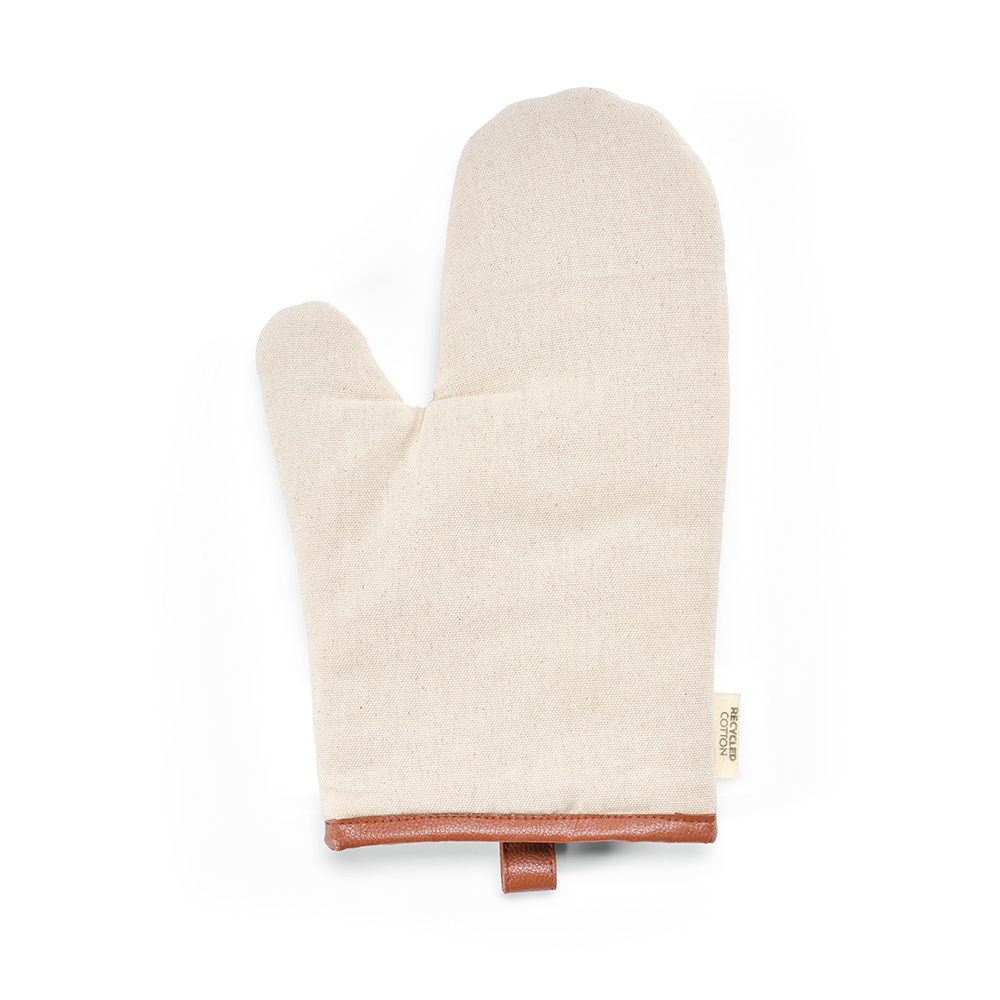 Manique de cuisine publicitaire coton recyclé 280g Basquiat Naturel