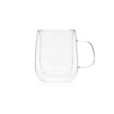 Mug en verre double paroi personnalisable 440ml Elbe 450