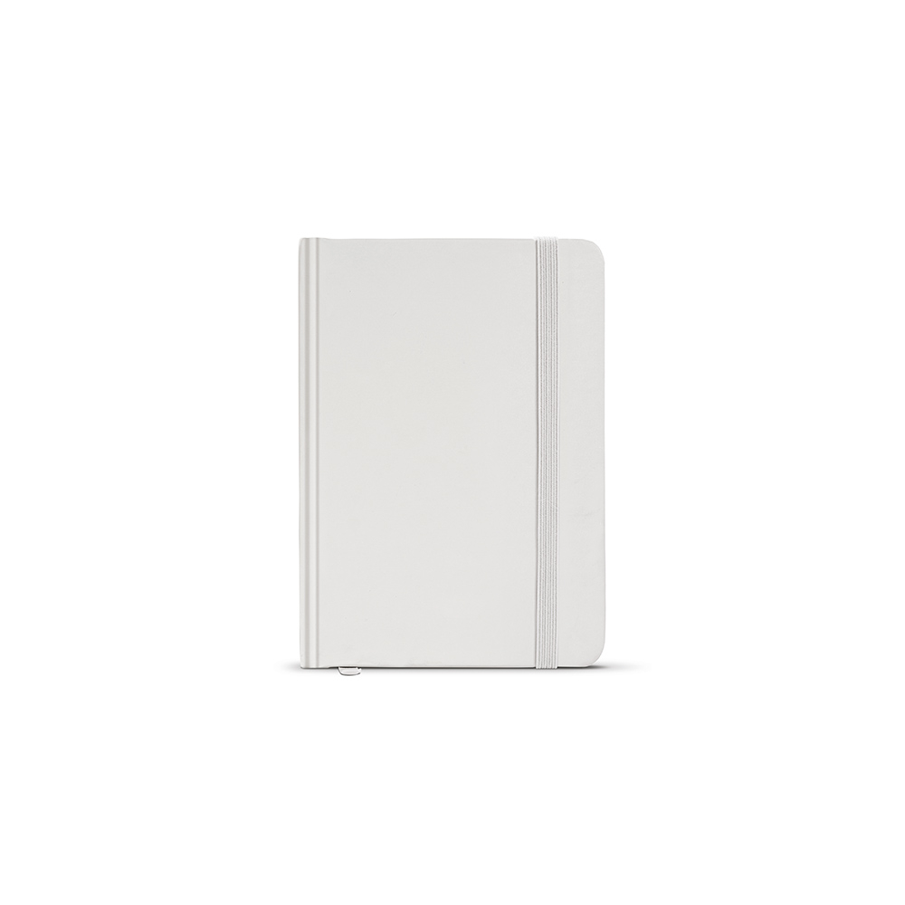 Carnet A6 rigide promotionnel Marquez Blanc