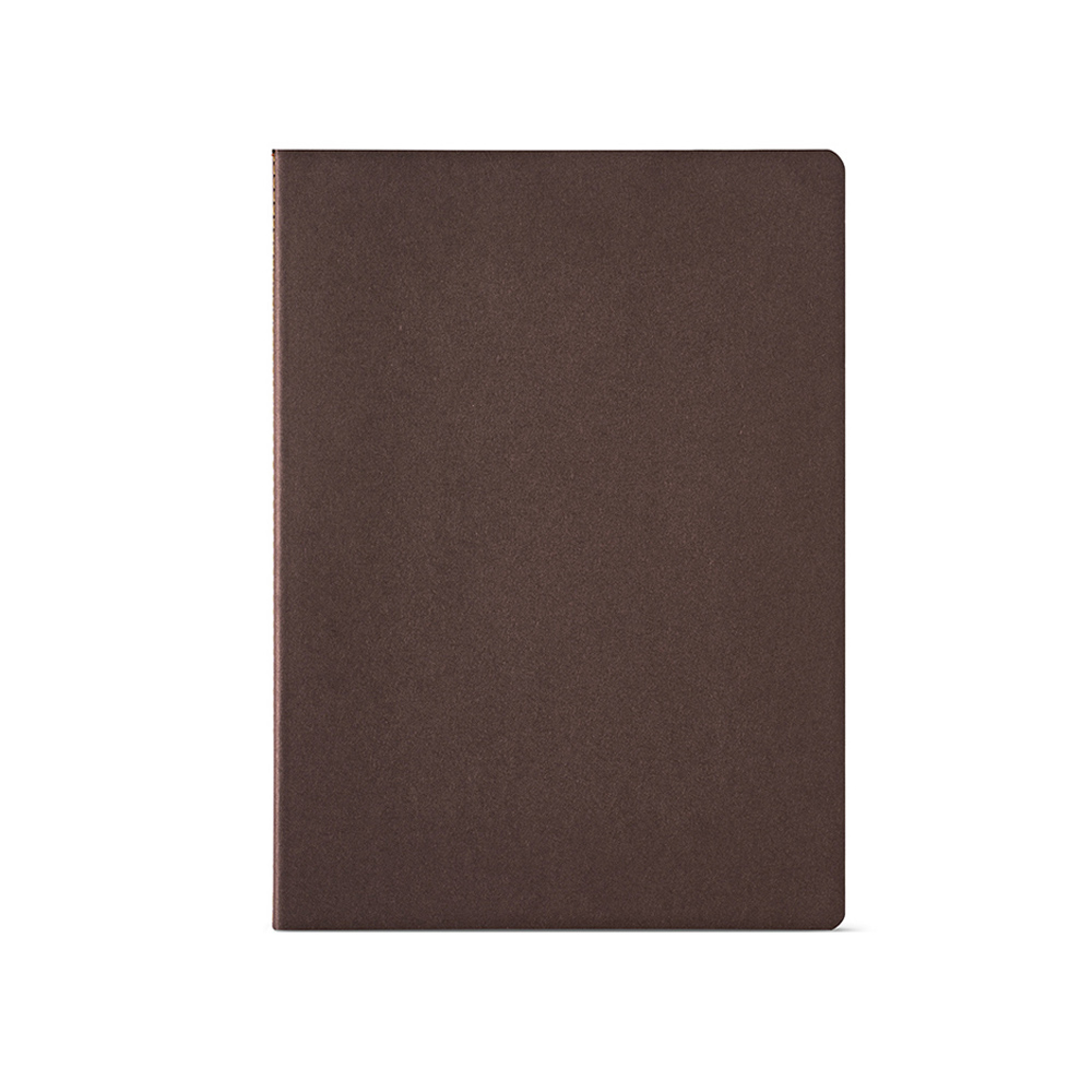 Carnet de notes carton recyclé A4 personnalisé Bronte Marron