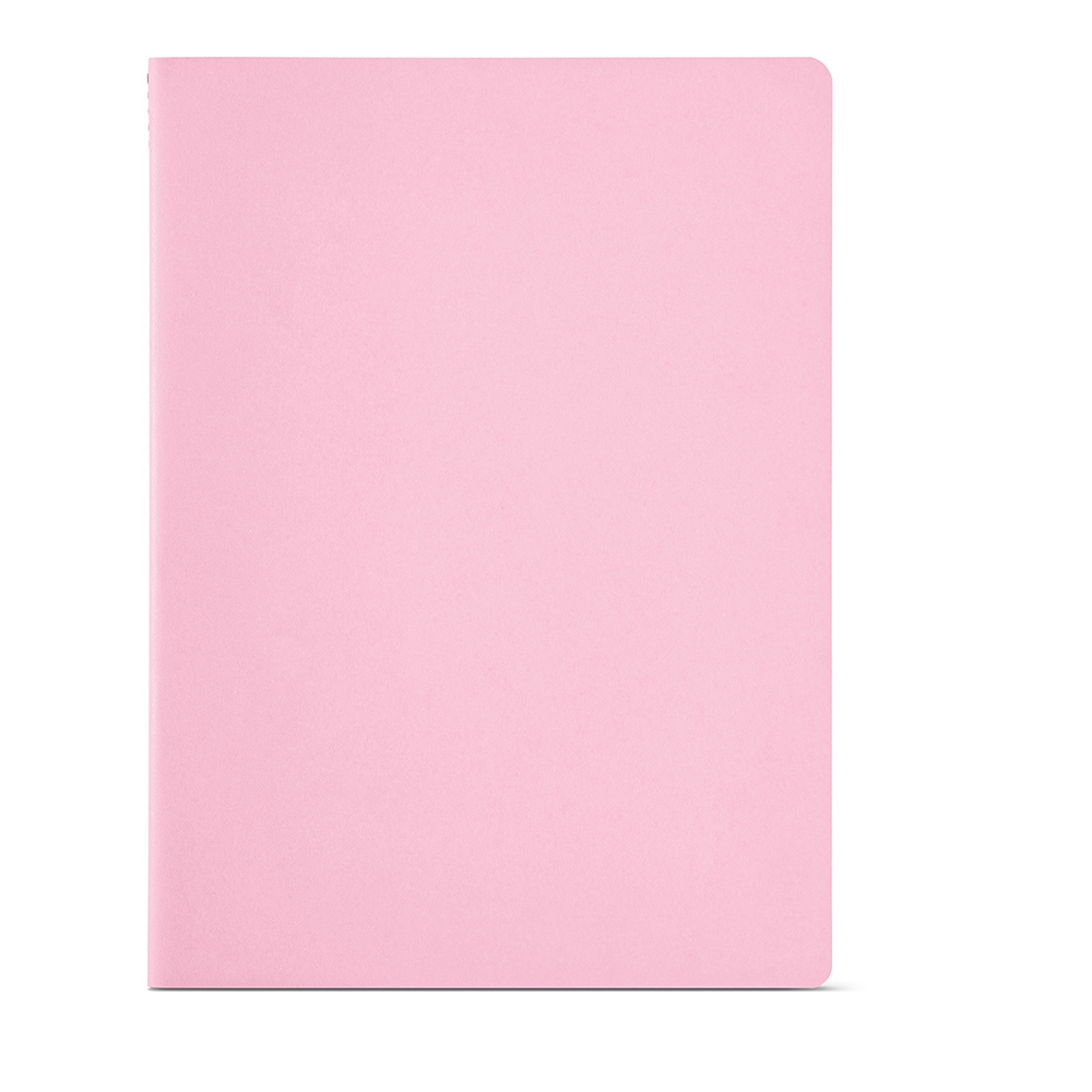 Carnet de notes carton recyclé A4 personnalisé Bronte Rose