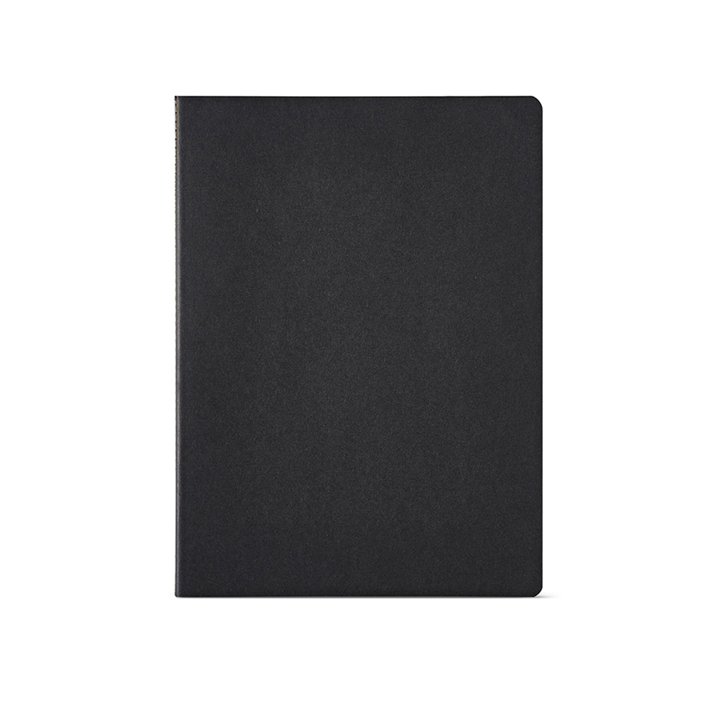 Carnet de notes carton recyclé A4 personnalisé Bronte Noir