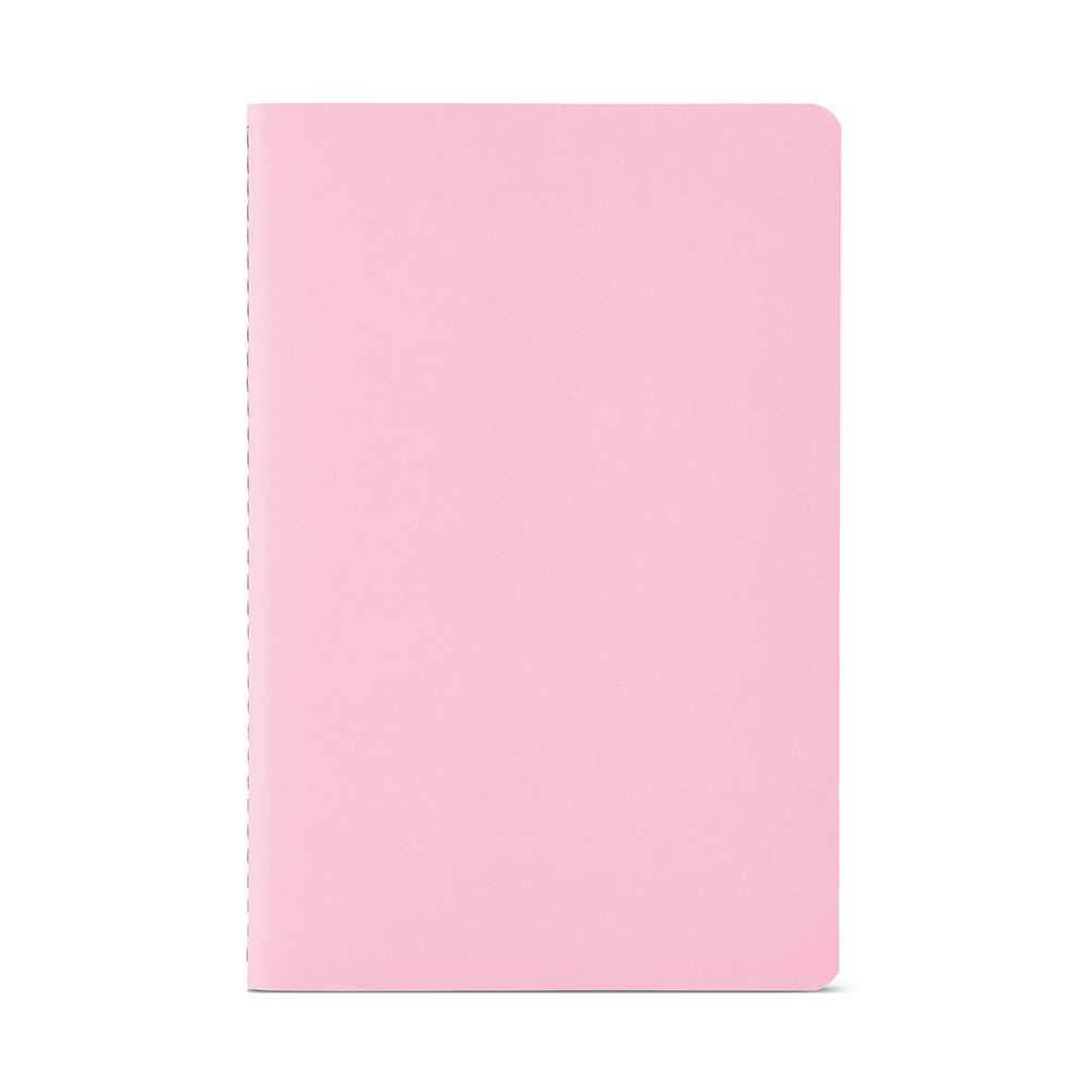 Petit carnet de notes recyclé A5 personnalisable Bronte Rose