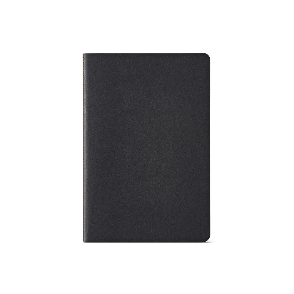 Petit carnet de notes recyclé A5 personnalisable Bronte Noir