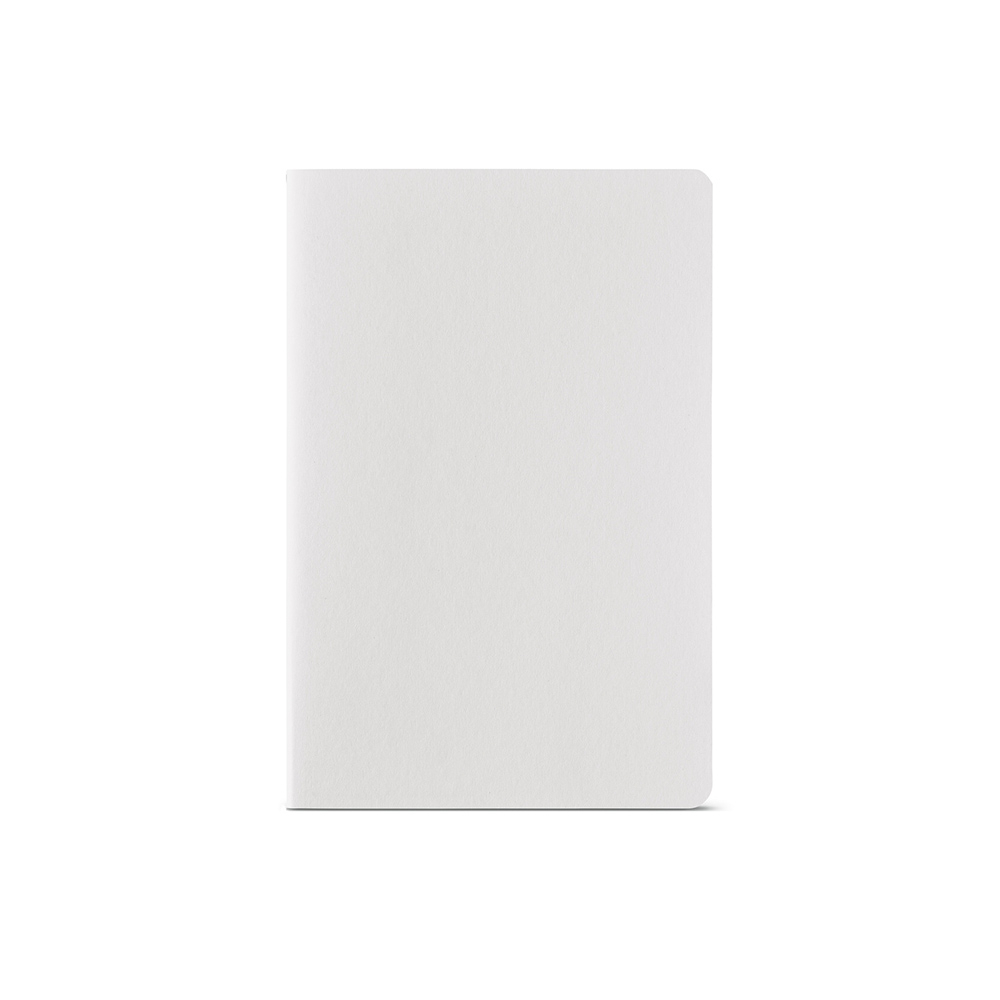 Petit carnet de notes recyclé A5 personnalisable Bronte Blanc