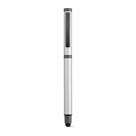 Stylo stylet inox recyclé et étui en bambou à personnaliser Woolf