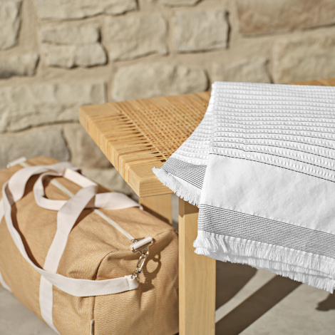 Plaid à personnaliser coton recyclé 220g 130x160cm Ernst