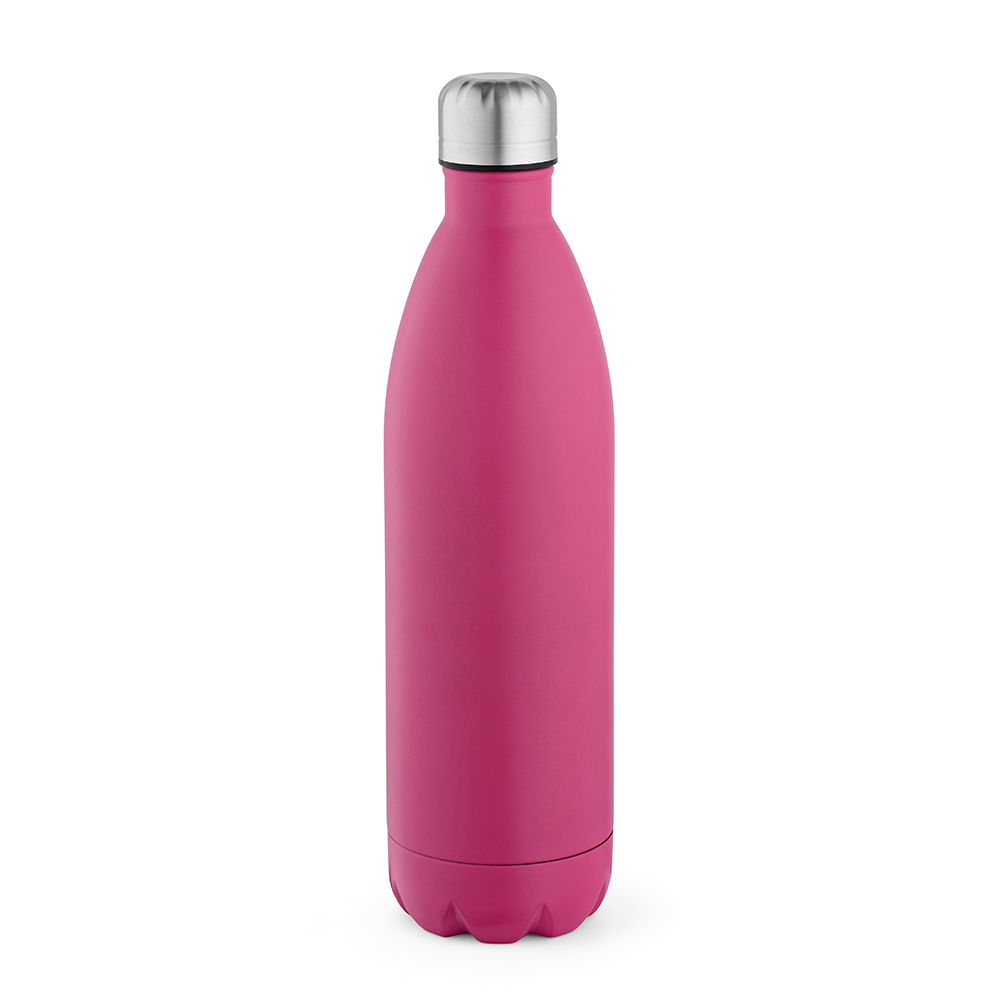 Gourde publicitaire 1100ml inox recyclé Mississippi 1100 Fuchsia