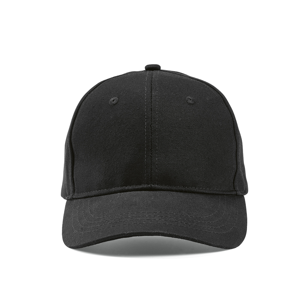 Casquette publicitaire coton recyclé 280g Darrell Cap Noir